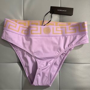 Versace Greca Border Bikini Bottom Swimwear NWT